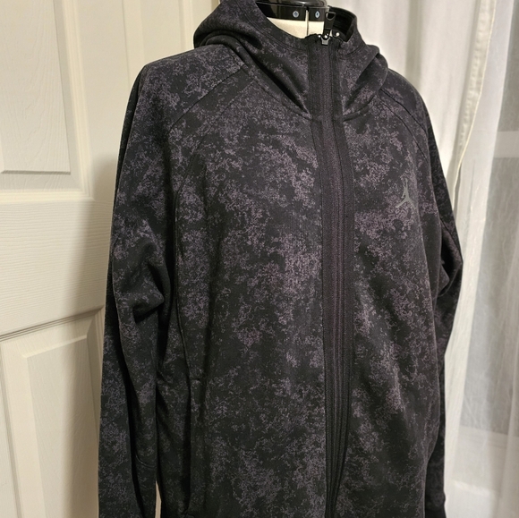 Men's Jordan Dri Fit Sport Air Fleece Hoodie Acid Wash Print Full Zip 2XL - Picture 1 of 14